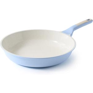 SENSARTE Nonstick Ceramic Frying Pan 8-Inch, Healthy Non Toxic Skillet, Induction Compatible Omelet Pan with Heat Resistant Handle, PFAS-Free, Blue