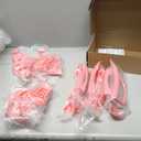 24PCS Full Set Exterior Decoration Trim Kit Fit for 2018-2026 Jeep Wrangler JL JLU 2/4 Doors, Door & Hood Hinge Covers Door Handle Side Vent Tailgate Hinge Cover Trim(Pink)