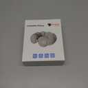 Inflatable Neck Pillow for Travel  Lightweight Hand-Pump Air Cushion for Airplane, Car, Train & Office Napping  Portable Compact Neck Support Pillow (Beige)