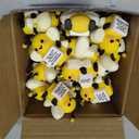 Gejoy 25 Pcs Mini Rubber Toys Positive Gifts Mini Decorations and Encouragement Birthday Motivational Gifts for Colleague Staff Teacher (Bee)