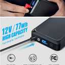 ULUSERN Heated Jacket for Women with 12V Battery Pack Included,Soft Shell Electric Heating Coat with 5 Large Heating Areas (Black, L)