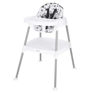 Evenflo 4-in-1 Eat & Grow Convertible High Chair,Polyester (Pop Star Gray) Evenflo 4-in-1 Eat & Grow Convertible High Chair,Polyester (Pop Star Gray)