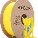 3DHoJor PLA Filament 1.75mm,3D Printer Filament,1kg Cardboard Spool (2.2lbs),Dimensional Accuracy +/- 0.03 mm,Vacuum Packaging,Odor Free,Clog Free, Fit Most 3D FDM Printer,Yellow