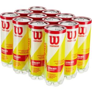 WILSON Championship Tennis Balls (12 Can Case (36 Balls))
