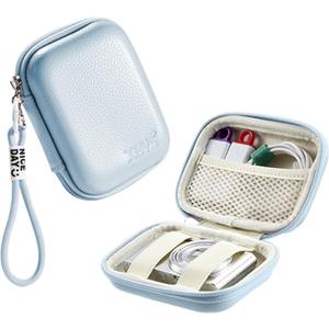 portable came cases Digital Camera Case for CAMKORY, Kodak, Canon & More - Small Travel Compact Pouch with Mesh Pocket for Accessories & SD Card (Blue)