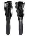 BESTOOL Detangling Brush, Detangler Brush for Natural Black/ Curly Hair Afro 3/4abc Texture, Faster n Easier Detangle Wet or Dry Hair with No Pain (Black)