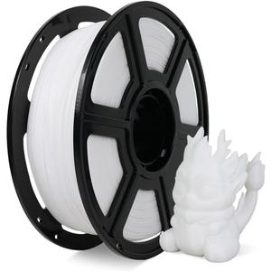 FLASHFORGE Rapid PLA Filament 1.75mm, High Flow Speedy 3D Printer Filament, Experience Exceptional Performance with 500mm/s High-Speed Printing, Neatly Wound & Top-Notch Filament (White)