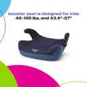 Cosco Kids Topside Booster Car Seat, Navy Gem, Manufacturing Date: 06/18/2026
