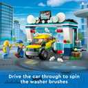 LEGO City Car Wash 60362 Building Toy Set, Fun Gift Idea for Kids Ages 6+, Features Spinnable Washer Brushes and Includes an Automobile and 2 Minifigures, Medium, Small