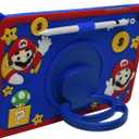 Cartoon Case for iPad 10.2"/iPad Pro 10.5"/ iPad Air 3MONEHOYSY Cute Soft Silicone Kickstand [Drop Proof,Shock Proof,Anti Slip] Back Stand Cover Case for Kids Children Teens Girls Boys (Mario)