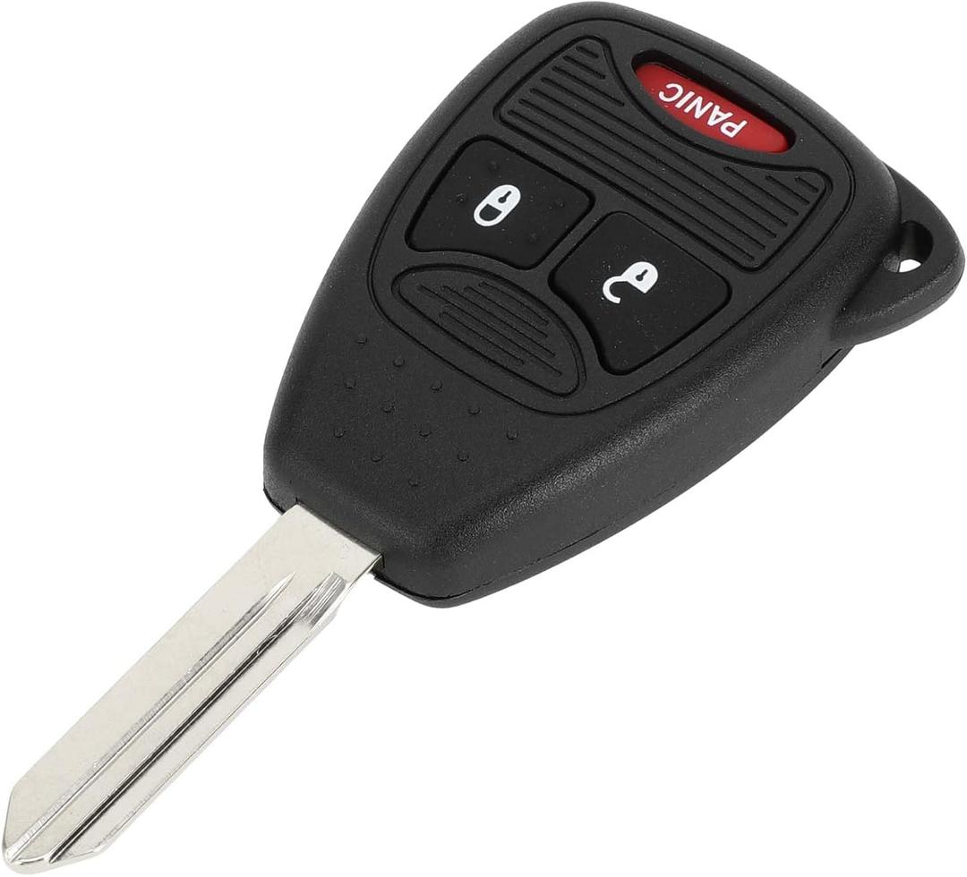 X AUTOHAUX Key Shell Case Keyless Entry Remote Key Fob Replacement Case for Dodge for Ram 1500 2500 3500 2006-2009 3 Buttons OHT692427AA/M3N5WY72XX