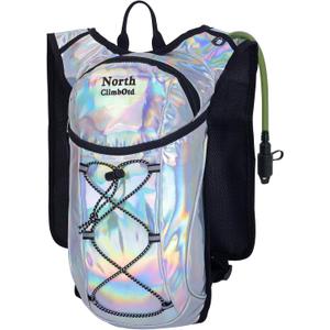 Hydration Backpack, Water Buffalo Hydration Backpack with 2L Water Bladder, Water Pack Backpack for Outdoor Sports of Running Hiking Camping Cycling Skiing for Women Men, Black