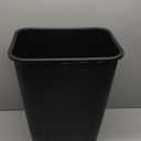 Amazon Basics Rectangular Commercial Office Wastebasket, Easy to Clean, Space-Saving, 10 Gallon, Black