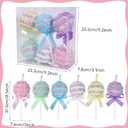 6pcs Candyland Christmas Decorations, Lollipop Hanging Candy Cane Christmas Tree Decor, Xmas Birthday Party Wedding Supplies Decoration, Christmas Ornaments Crafts (6, Round Lollipop)