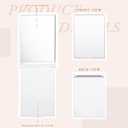 Queekay 16 Pcs 2 x 3 x 0.2''Small Makeup Folding Mirror Bulk Travel Portable Folding Rectangle Compact Stand up Portable Vanity Mirror for Women(White)