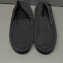 ULTRAIDEAS Men's Moc-Toe Slippers Loafer House Shoes Indoor Outdoor Memory Foam with Breathable&Warm Knit Upper (13, Charcoal Grey)