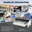 Mxmoonant 3-in-1 Electric Creasing Machine 18 1/2"(470mm) Paper Creaser Scorer Perforator Cutter for Cards Invitations Tickets 110V