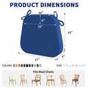 AOFEITE 3" Chair Cushions for Dining Chairs Set of 6 with Ties for Indoor