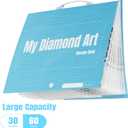 ARTDOT A2 Storage Book for Diamond Art Kits, Diamond Art Portfolio Folder with 30 Pocket Slevees Protectors (39.7 x 56cm), A2:22x16.4 Inches