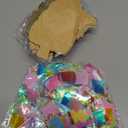 HABDJILTY 24Pcs Christmas Crafts Set Xmas Tree Arts and Crafts Poke in Art Kit, Make Your Own Christmas Tree Poking Arts Decorations for Classroom Creative Activity Art Project Party Supplies