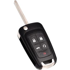 MechanMagic Remote Flip Key Fob Replacement Fits for Chevy Cruze Equinox Camaro Malibu Sonic Impala Buick Lacrosse Regal Verano Encore Allure GMC Terrain 2010-2021 Keyless Entry Control OHT01060512