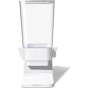 Cereal Dispenser Countertop, 5L Cereal Containers Storage Dispenser for Pantry, Large Dry Food Cereal Dispenser, Not Easy to Crush Cereal, Can Hold Oatmeal, Candy, Snack, Grain, Pet Food (White, 3Pc)