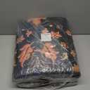 Area Rugs 5'x7' Washable Non-Slip, Floral Vintage Distress Print Pattern Medallion Carpet for Living Room Bedroom Dining Room, Black Colorful Floral Dark Tan