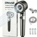 Drivse Showerhead, Drivse Filtered Shower Head With Handheld, High Pressure Handheld Hydrojet Nozzle Kit with Water Filter, Fits for Men, Women, Children and Pets. (Showerhead)