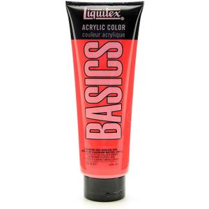 Liquitex BASICS Acrylic Paint, 250ml (8.5-oz) Tube, Cadmium Red Medium Hue