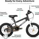 JOYSTAR Lomand Kids Bike 14" Bikes for Boys Girls Ages 3-5 Gray