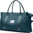 Travel Duffel Bag,Sports Tote Gym Bag,Shoulder Weekender Overnight Bag for Women, B-Peacock Blue