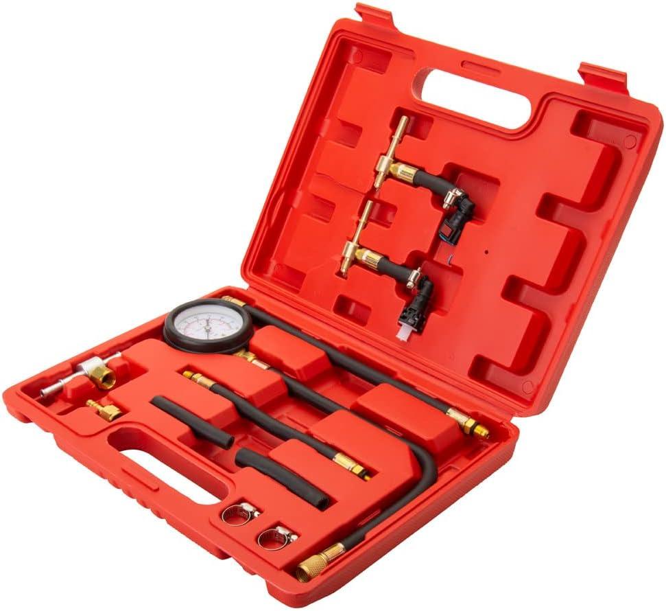 Tusk Fuel Pressure Tester Kit  Universal Fuel-Injected Motorcycle/ATV/UTV Fuel System Diagnostic Tool