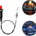 Piezo Spark Igniter with Ignition Switch, with Metal Wire Gasket Nut Grill Igniter Replacement for Gas Grill Fireplace Stove Heater Practical Kitchen Outdoor Accessories