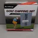 DURARANGE Pop-up Golf Chipping Net Set - Foldable Training Kit with 2 Hitting Mats, 6 Practice Balls, 6 Foam Balls - Ultimate Golf Gift & Target Chipping Aids, Black