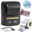 NDYIN Label Makers, Label Maker Machine with Tape, Bluetooth Label Maker, Portable Thermal 2 Inch Label Printer for Small Business, Barcode, Address, Logo, Clothing, Sticker Printer for Phones & PC : Office Products