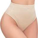 SIMIYA Thong Shapewear Tummy Control Mid Rise Body Shaper Tummy Control For Women, XL
