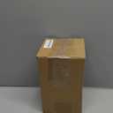 Rubystory 7 Large Stem Rose Red Artificial Flowers in Vase, Silk Flowers Arrangement in Round Glass Vase Without Water for Home Decor, Wedding Table (Red)