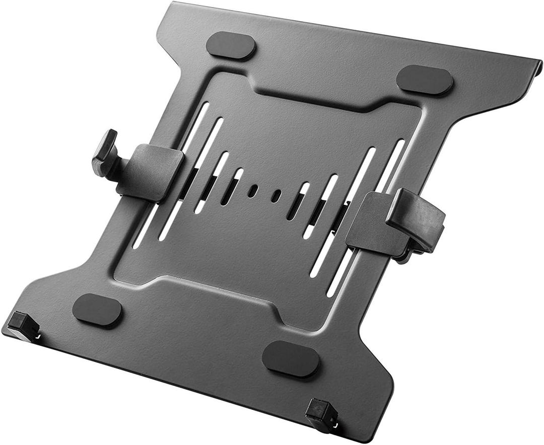 Mount Plus MP-NBH-2 Laptop Tray for Monitor Arms and Stands - Fits 75 x 75 and 100 x 100 mm VESA Mount Holes - Fully Secures Laptop