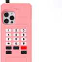 Kawaii Phone Cases Compatible with iPhone 13 Pro Max,Cute Cartoon Retro Classic Cellular Phone Case Women Girls 3D Soft Silicone Shockproof Cover for iPhone 13 Pro Max