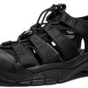 KEEN Women's Newport H2 Closed Toe Water Sandals, 8.5, Black