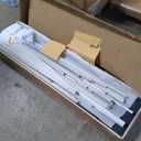 DWVO 8x4 FT Outdoor Weatherproof Storage Shed, Secure Metal Bike Shed w/Lockable Entry, Garden Storage Solution for Lawn Equipment, Tools, Waste Bin, Dark Gray