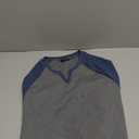 JMIERR Mens Shirts Casual V-Neck Muscle Slim Fitted Workout Gym Athletic T-Shirts Fall Fashion Patchwork Henley Shirt for Men, M