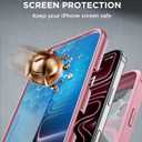 Miracase for iPhone 17 Pro Max Case 6.9" Full-Body Phone Case with Built-in Glass Screen Protector& Full Camera Protector,[Magnetic with MagSafe] Drop Proof 17 ProMax Cover, Light Pink