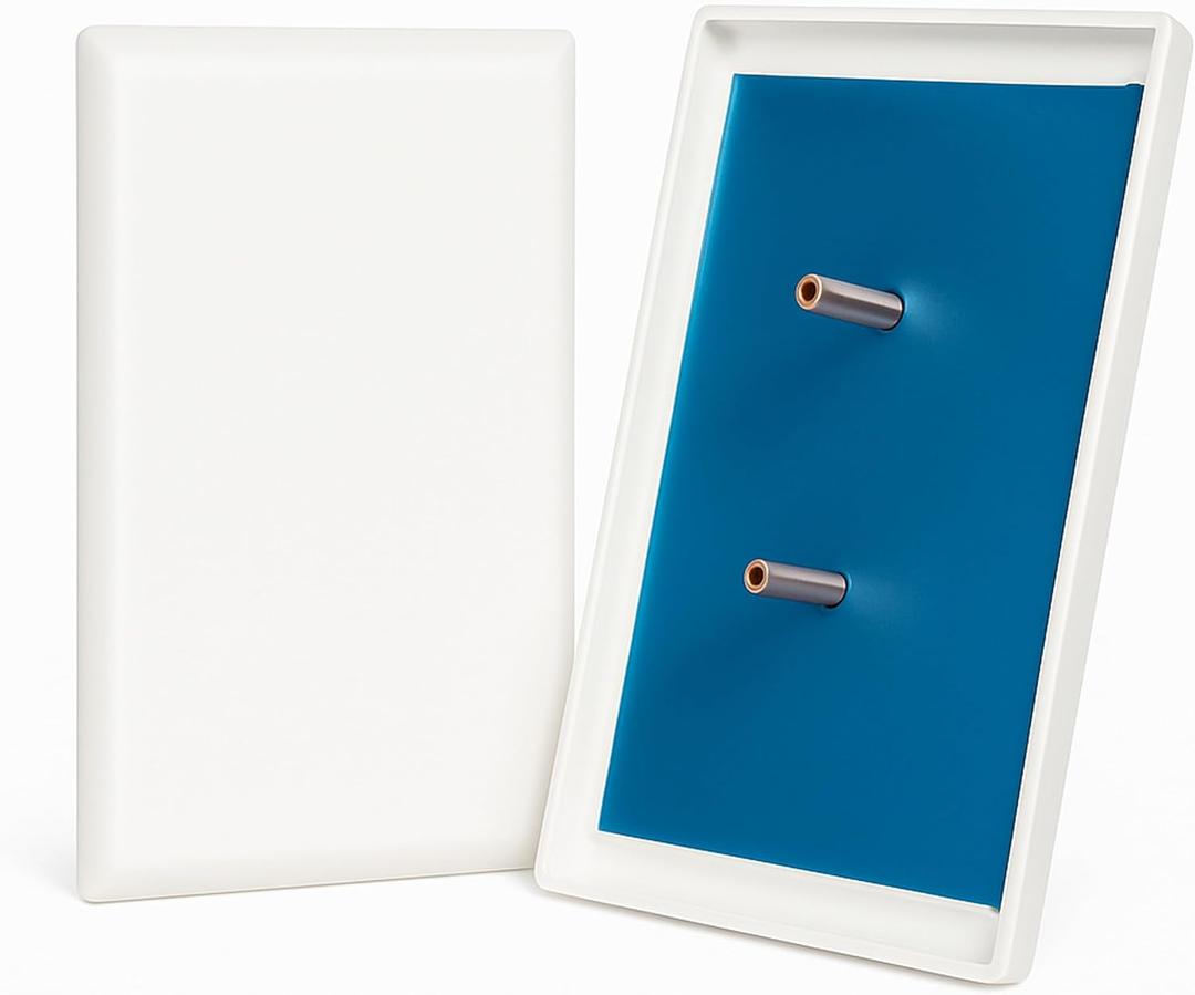 EMF Protection Outlet Cover  EMF Blocking Device for Bedrooms, Home Offices & Nursery Spaces  Helps Minimize Electromagnetic Fields from Wall Outlets (White, 2-Pack)