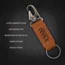 Rico Industries NHL Hockey Laser Engraved Carabiner Keychain