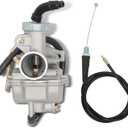 ALL-CARB Carburetor and Throttle Cable Replacement for Honda CRF80F XL70 SL70 XL75 XR80 XR80R Carb