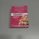 Quest Nutrition White Chocolate Raspberry Protein Bars, 20g Protein, 1g Sugar, 5g Net Carb, High Fiber, Gluten Free, Keto Friendly, 12 Count (EXP 03/19/26)