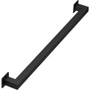 Staircase Handrail for Indoor Stairs, 2ft Modern Hand Railings Grab Bar Kit with Matte Black Finished, Non-Slip Wall Mount Decking Railings for Bars Lofts Kindergarten Guardrail Corridor(2ft)