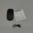 Mouse jiggler,Bluetooth 5.2/3.0 and 2.4GHz USB Type-C,Rechargeable Wireless Bluetooth Mouse for ipad/MacBook air/MacBook pro/Laptop/PC/Mac/iPad pro/Computer (Black)