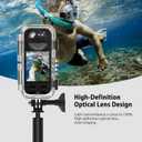 OKFUN Waterproof Case for Insta 360X3,40M/131FT Protective Underwater Dive Housing PC Shell Photography Shell with Bracket for Insta 360 x3 Action Camera Accessorie Kits